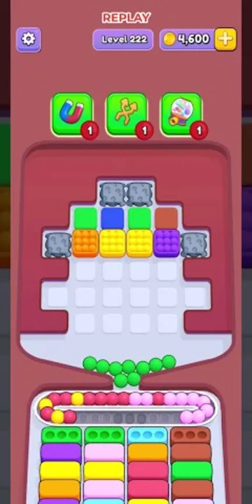 Marble Sort level 222 final board