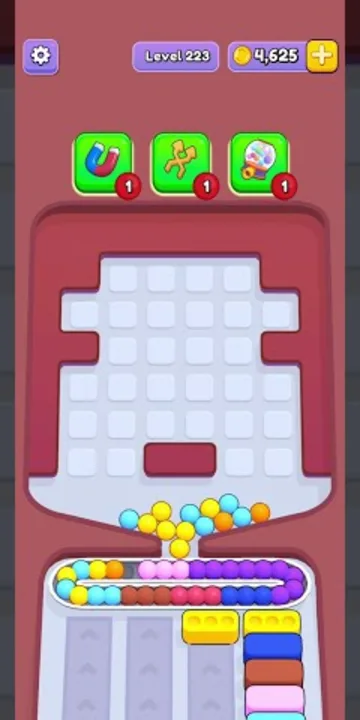 Marble Sort level 223 final board