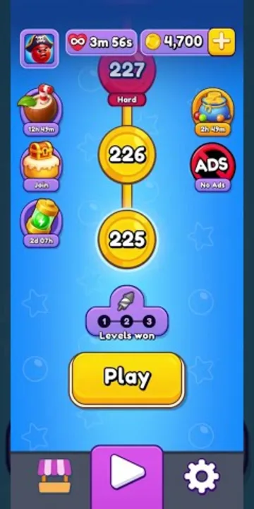 Marble Sort level 225 opening board — The Block-Grid Variant