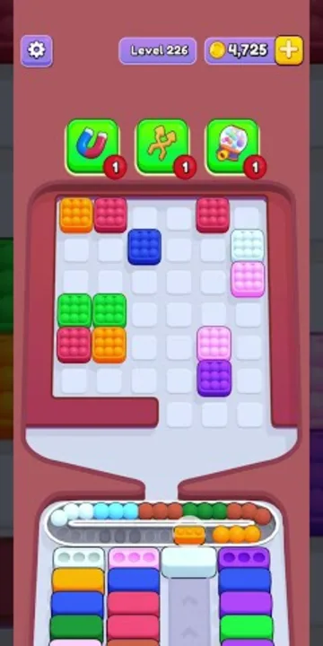 Marble Sort level 226 final board