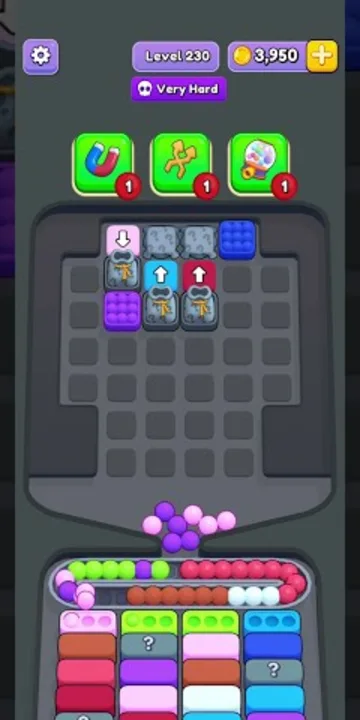 Marble Sort level 230 final board
