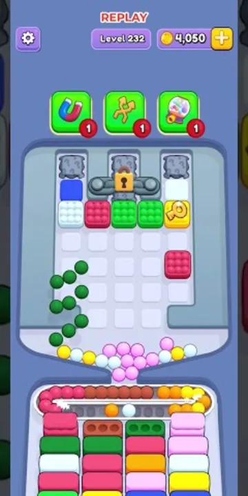 Marble Sort level 232 final board