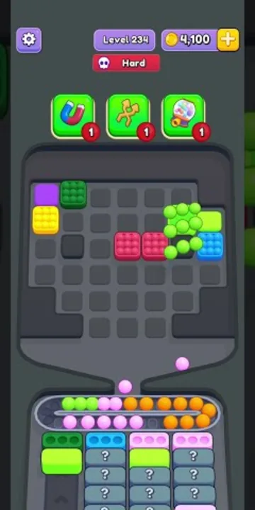 Marble Sort level 234 final board