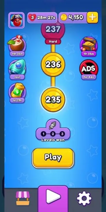 Marble Sort level 235 opening board — The Crate-Sealed Corner