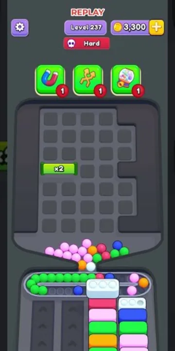 Marble Sort level 237 final board Marble Sort level 237 final board