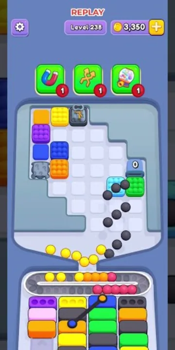 Marble Sort level 238 final board