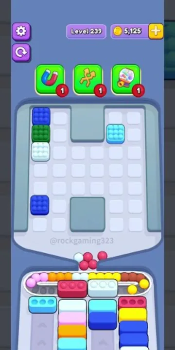 Marble Sort level 239 final board