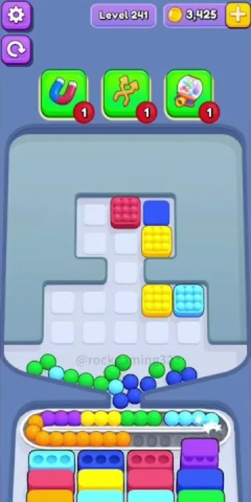 Marble Sort level 241 final board