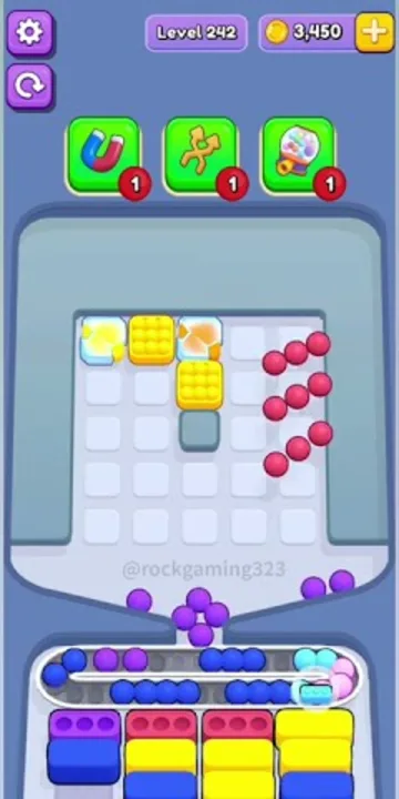 Marble Sort level 242 final board