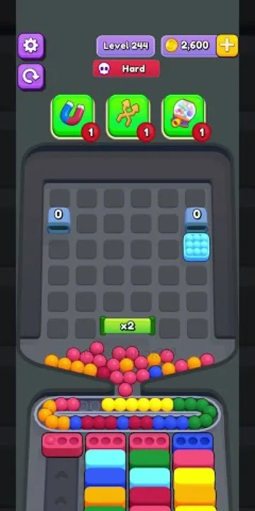 Marble Sort level 244 final board Marble Sort level 244 final board