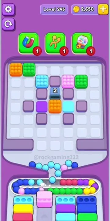 Marble Sort level 245 final board Marble Sort level 245 final board