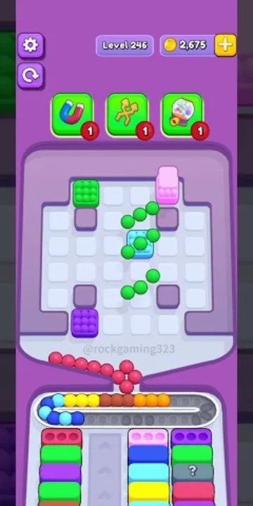 Marble Sort level 246 final board