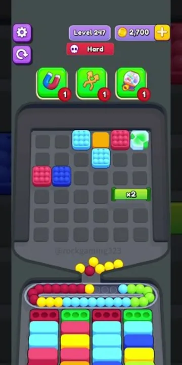 Marble Sort level 247 final board