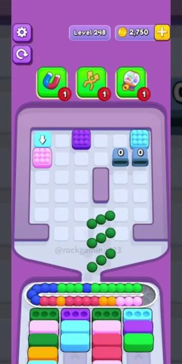 Marble Sort level 248 final board