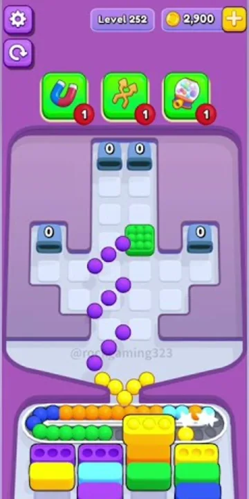 Marble Sort level 252 final board Marble Sort level 252 final board