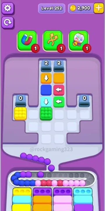 Marble Sort level 252 mid-solve board Marble Sort level 252 mid-solve board
