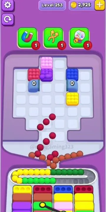 Marble Sort level 253 final board Marble Sort level 253 final board