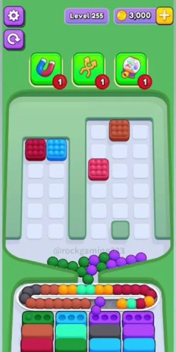 Marble Sort level 255 final board