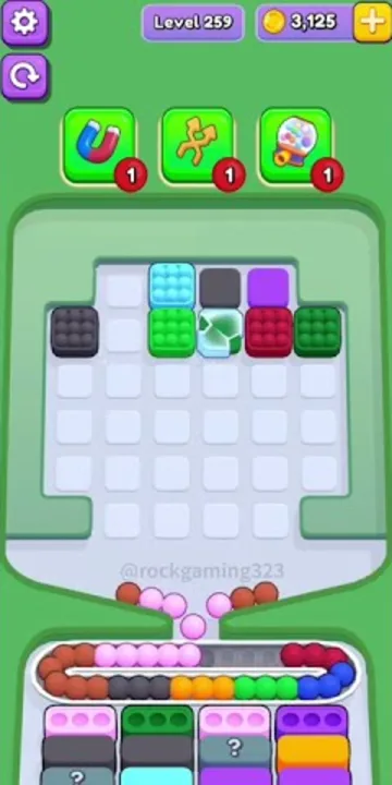 Marble Sort level 259 final board Marble Sort level 259 final board