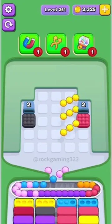 Marble Sort level 261 final board