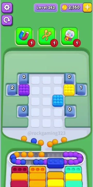 Marble Sort level 262 final board