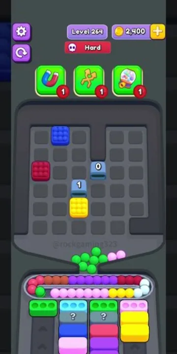 Marble Sort level 264 final board