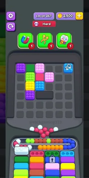 Marble Sort level 267 final board