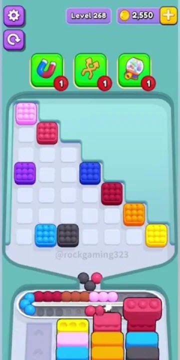 Marble Sort level 268 final board
