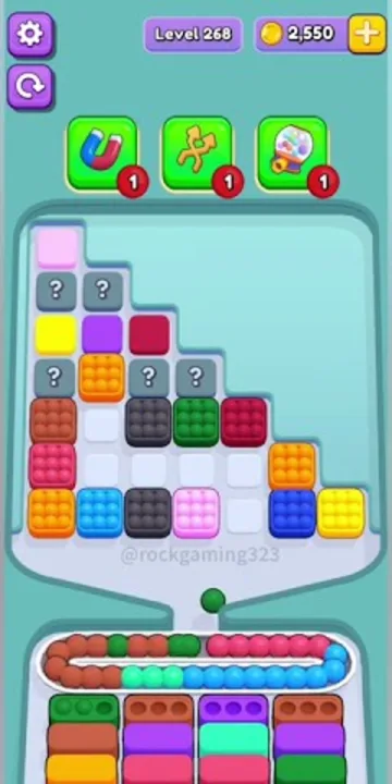 Marble Sort level 268 opening board — The Locked Staircase