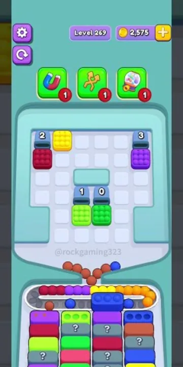 Marble Sort level 269 final board