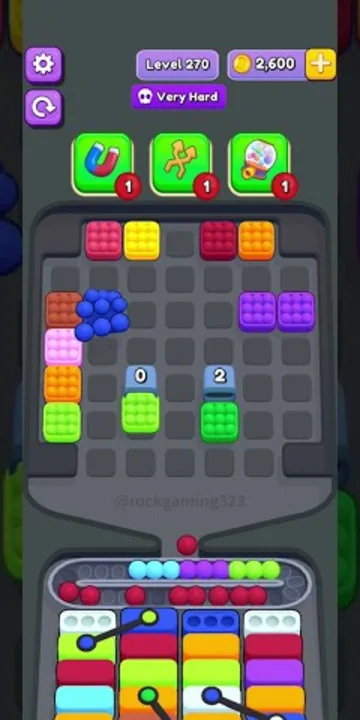 Marble Sort level 270 final board