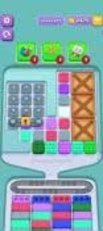 Marble Sort level 271 opening board — The Crate-and-Lock Wall Marble Sort level 271 opening board — The Crate-and-Lock Wall