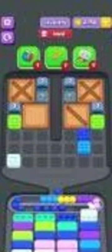Marble Sort level 274 mid-solve board Marble Sort level 274 mid-solve board