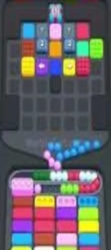 Marble Sort level 277 mid-solve board