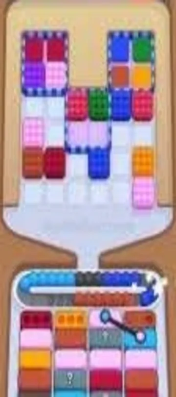 Marble Sort level 278 mid-solve board