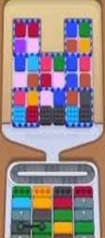 Marble Sort level 278 opening board — Split-Board Lock Trap