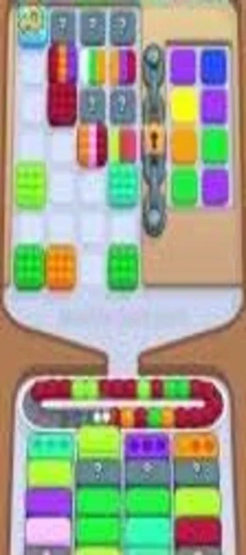 Marble Sort level 279 mid-solve board