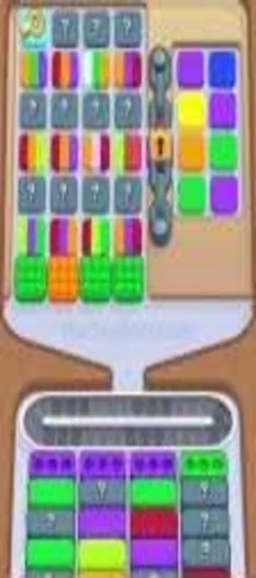 Marble Sort level 279 opening board — Dual Gold Cross Trap