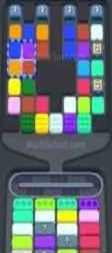 Marble Sort level 280 opening board — Four Crates and Gift Box Trap