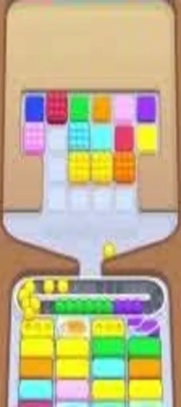 Marble Sort level 282 mid-solve board