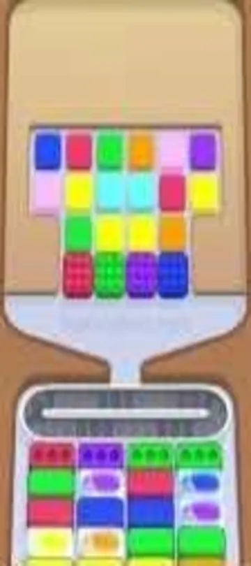 Marble Sort level 282 opening board — Double Panel Trap