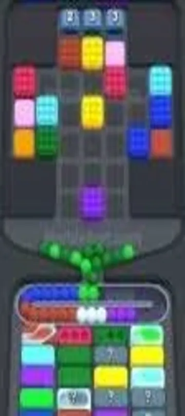 Marble Sort level 284 mid-solve board Marble Sort level 284 mid-solve board