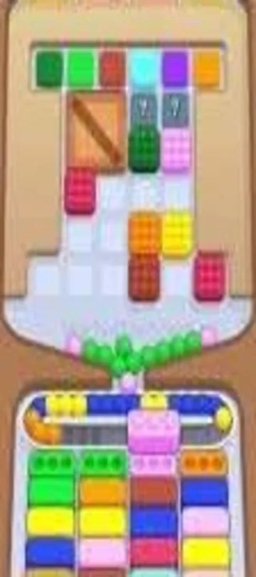 Marble Sort level 285 mid-solve board Marble Sort level 285 mid-solve board