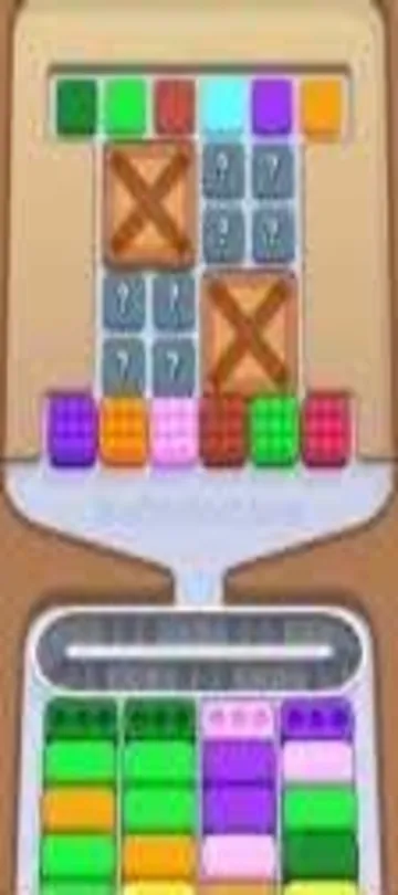 Marble Sort level 285 opening board — Double Lock and Key Trap Marble Sort level 285 opening board — Double Lock and Key Trap