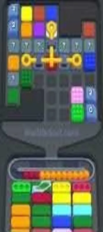 Marble Sort level 287 mid-solve board