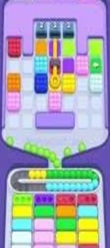 Marble Sort level 289 mid-solve board