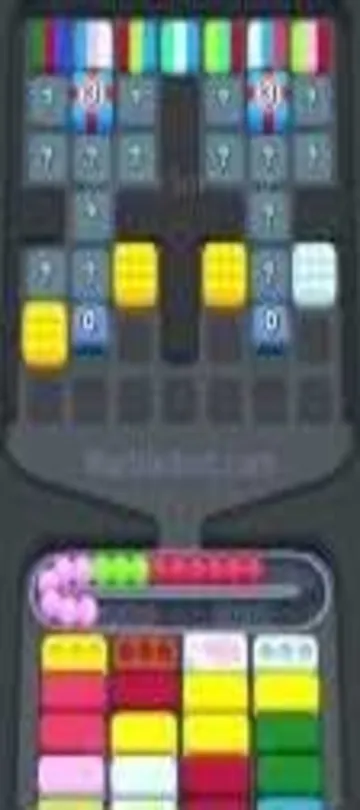 Marble Sort level 290 mid-solve board
