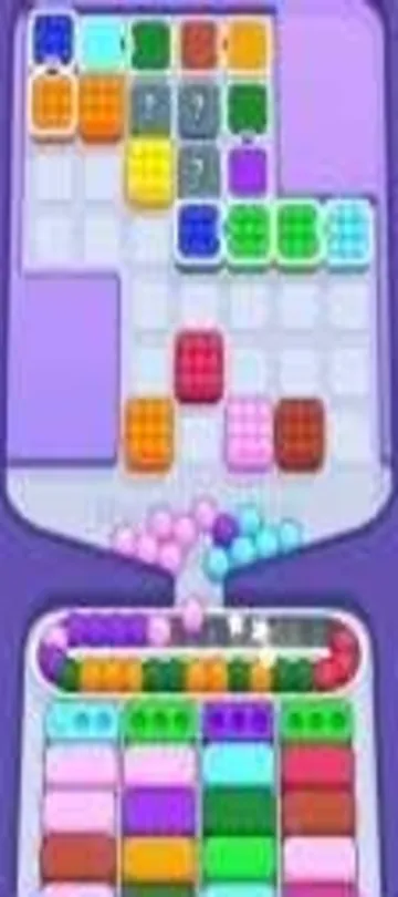 Marble Sort level 292 mid-solve board