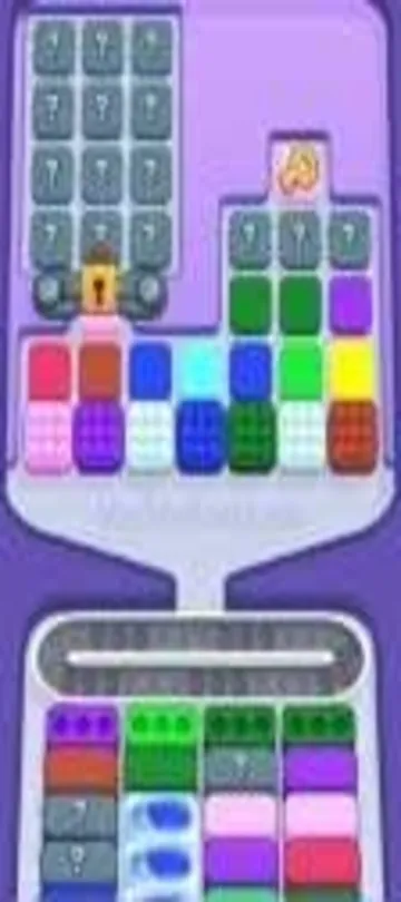 Marble Sort level 293 opening board — Numbered Panel Trap