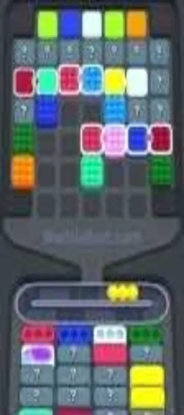 Marble Sort level 294 mid-solve board Marble Sort level 294 mid-solve board